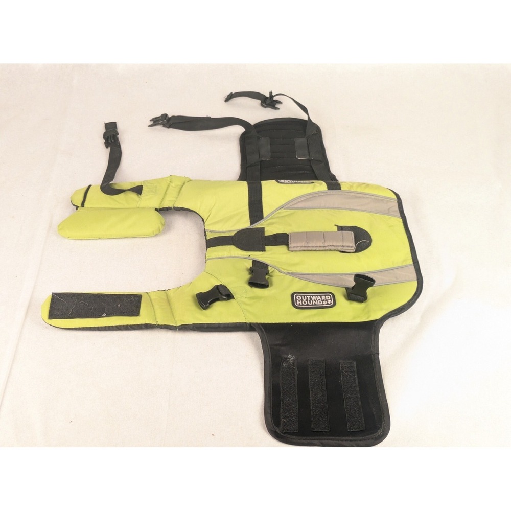 Outward Hound Dog Life Jacket Vest Green Small 15-25 LB Save Your‎ Pups Life!
